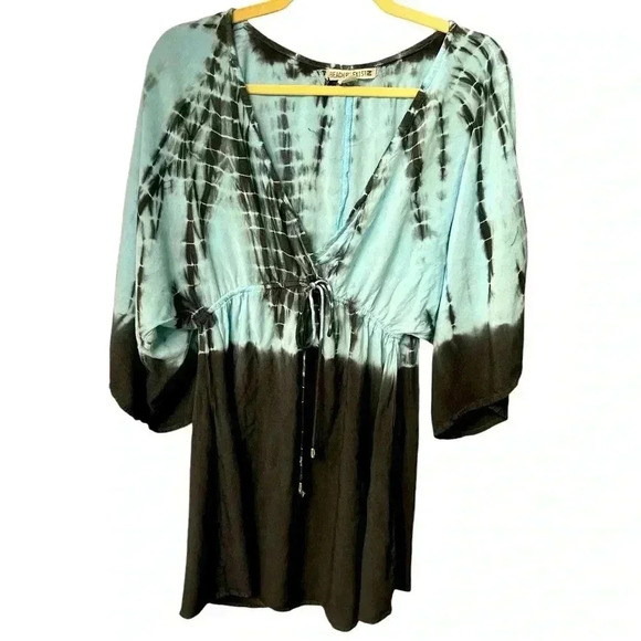 Bohemian beachy blouse, great condition, size large . - Picture 1 of 4